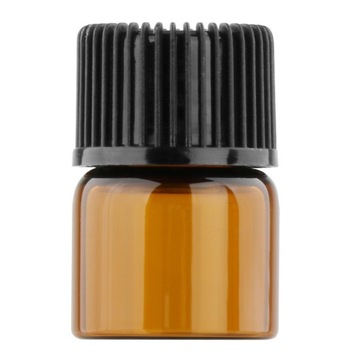 50 шт. янтарная мини-стеклянная бутылка с винтовой крышкой для 50 шт. внутренней крышки