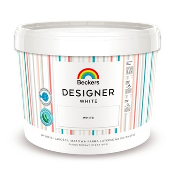 Farba lateksowa Beckers Designer White 10L biała