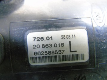 HALOGEN LEVÝ OPEL ZAFIRA C 20863016