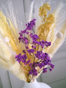 БУКЕТ СУШЕННАЯ ПАМПАССНАЯ ТРАВА СУШЕНАЯ ШТУКАТУРКА БОХО