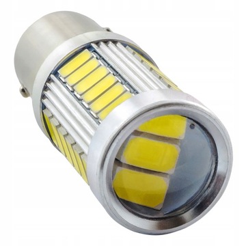 ŻARÓWKA LED P21W 33x SMD R5W BA15S 990lm SOCZEWKA