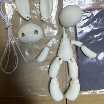 14,5 cm wysokości Drukowana w 3D lalka królik z żywicy Pet