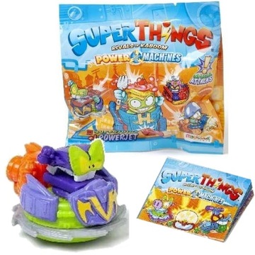 SUPER THINGS POWER MACHINES POWER JET + FIGURKA