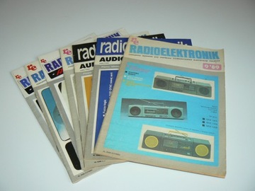 RADIOELEKTRONIK - MIESIĘCZNIK - 7 SZT - 1989/1993