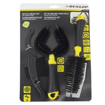Dunlop - Zestaw szczotek do czyszczenia roweru (cz