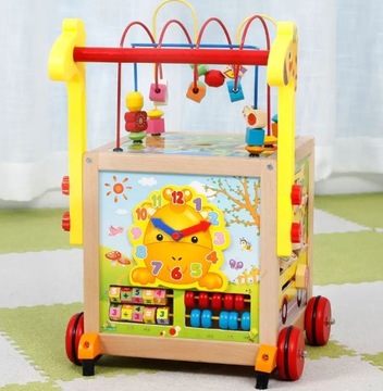 ОГРОМНЫЙ ДЕРЕВЯННЫЙ ОБРАЗОВАТЕЛЬНЫЙ КУБ 7в1 + МУЛА.