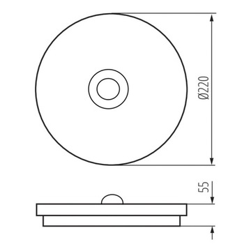 СВЕТОДИОДНЫЙ ПОТОЛОЧНЫЙ СВЕТИЛЬНИК 20ВТ С ДАТЧИКОМ ДВИЖЕНИЯ