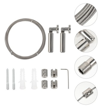 КАБЕЛЬНЫЙ РЕЛЬС ДЛЯ ЗАНАВЕС ВЕРЕВКА ИЗ НЕРЖАВЕЮЩЕЙ СТАЛИ