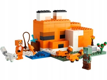 LEGO MINECRAFT 2117822 Minecraft FOX HOUSE Fox Habitat CAVE подарок