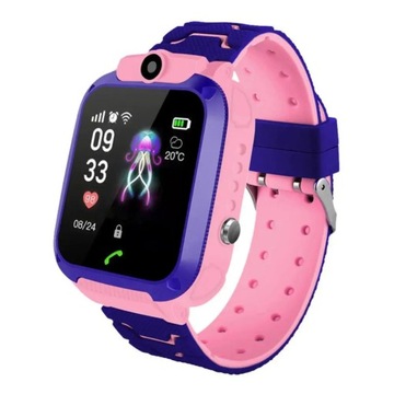 SMARTWATCH DLA DZIECI ZEGAREK WIFI SIM 4G ZDALNE MONITOROWANIE Różowy