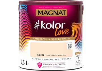 Farba plamoodporna #kolorLove letni brzoskwiniowy