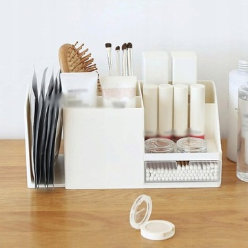 PRZYBORNIK ORGANIZER NA BIURKO NA DŁUGOPISY Z SZUFLADKĄ DLA DZIECI