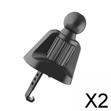 opakowanie Car Air Vent Hook Mount Adapter z głowicą kulową do stojaka na telefon 2 szt
