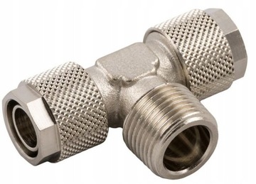 Złączka skręcana trójnik do powietrza 12x8-1/2
