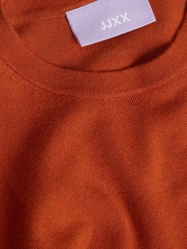 JJXX emu sweter z dekoltem pomarańczowy okrągłym S NH2