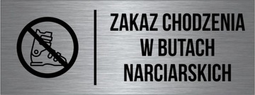 TABLICZKA Buty Narciarskie Piktogram