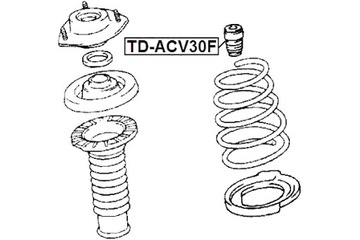 ПЕРЕДНИЙ АМОРТИЗАТОР FEBEST TOYOTA CAMRY NAP ACV30 MCV3