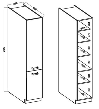 ORLANDO 40 DK-210 2F кухонный шкаф