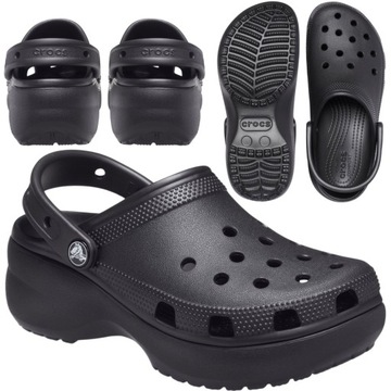 CROCS DAMSKIE CHODAKI PIANKOWE KLAPKI LEKKIE BUTY NA PLATFORMIE r. 42/43