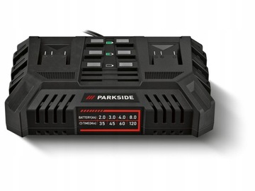 PIŁA ŁAŃCUCHOWA PARKSIDE 2x akumulator 8ah zestaw