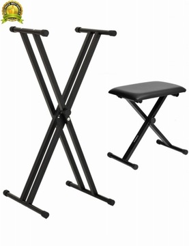 STATYW / STOJAK POD KEYBOARD PODWÓJNY + ŁAWA + GRATIS