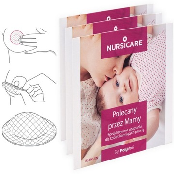 NURSICARE by Polymem – specjalistyczne opatrunki na bolące piersi – 3 szt.
