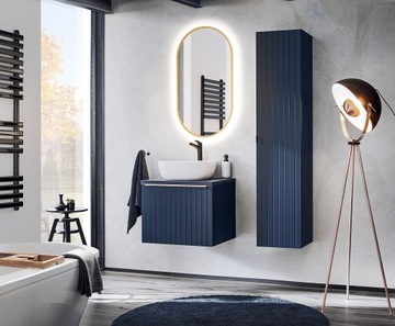 ZESTAW MEBLI ŁAZIENKOWYCH SANTA FE DEEP BLUE 80 CM