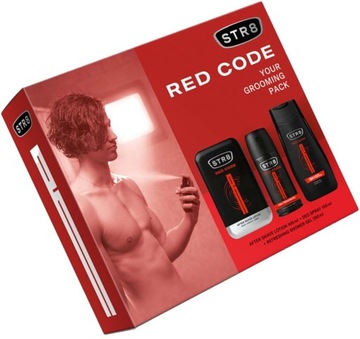 ZESTAW MĘSKI STR8 RED CODE (PŁYN PO GOLENIU A/S 100 ml + DEZODORANT 150 ml