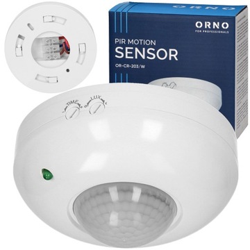 CZUJNIK RUCHU SUFITOWY NATYNKOWY ŚCIENNY PIR LED SENSOR CZUJKA PIR 360°