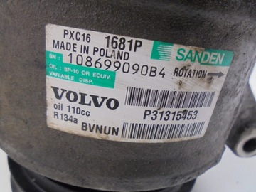 КОМПРЕССОР КОНДИЦИОНЕРА ВОЗДУХА P31315453 VOLVO V70 III 2.0 D