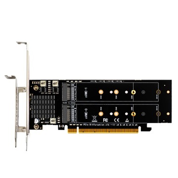 4-portowy adapter M.2 NVMe na PCIe 4.0 X16 bez funkcji rozwidlenia PCIe