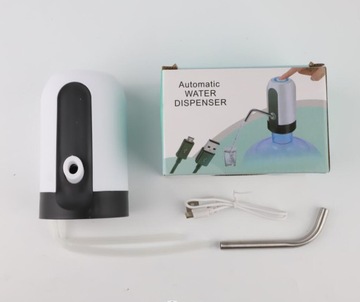 USB перезаряжаемый насос для бутылок с водой для бутылок на 2-5 галлонов белого цвета