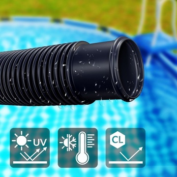 Черный солнечный шланг тепловой нагрев воды нагревание джакузи 32 мм 1 м