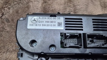 MERCEDES C TŘÍDA W204 FACELIFT PANEL VENTILACE KLIMATIZACE A2049006608