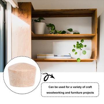 Заглушки для ремесленной мебели, деревянные верхние пуговицы