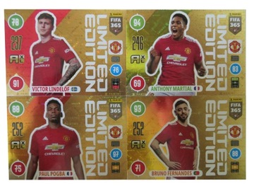 FIFA 365 2021 4 LIMITED MANCHESTER UNITED POGBA MARTIAL FERNANDES LINDELOF