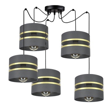 LAMPA PAJĄK Wisząca LED LOFT EDISON Spider CIEN