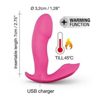 Вибратор-бабочка с дистанционным управлением, USB-МАССАЖЕР ДЛЯ ТРУГ Dorcel