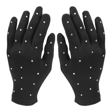 1 ПАРА ПЕРЧАТОК ДЛЯ ФИГУРНОГО КАТАНИЯ ПЕРЧАТКИ ДЛЯ КАТАНИЯ ДЕКОРАТИВНАЯ СЦЕНА GL