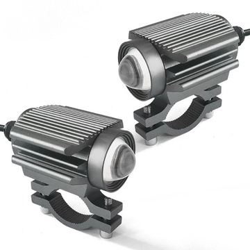 Универсальная светодиодная фара для мотоцикла, двухцветная противотуманная фара, водонепроницаемый гоночный автомобиль