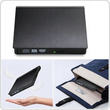 ВНЕШНИЙ USB 3.0 ЗАПИСЫВАТЕЛЬ CD-R/DVD-ROM/RW ПОРТАТИВНЫЙ ПРОИГРЫВАТЕЛЬ