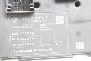 MODUL POHODĚ BMW 3 (F30, F80) 9317174 2.0L DIESEL 105KW 2013