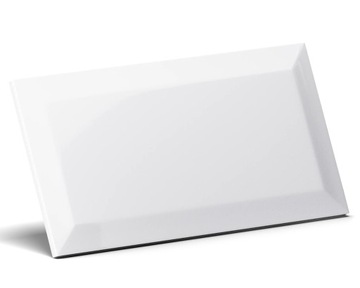 PŁYTKA ŚCIENNA METRO WHITE BIAŁA POLER 10x20cm gat. I