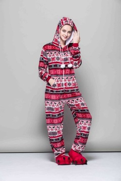 ONESIE KIGURUMI CIEPŁA PIŻAMA JEDNOCZĘŚCIOWA KOMBINEZON DRES STRÓJ