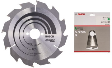 BOSCH PRO TARCZA PILARSKA OPTILINE WOOD 190*2.6*30