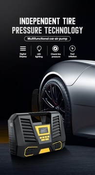 АВТОМОБИЛЬНЫЙ КОМПРЕССОР АККУМУЛЯТОРНЫЙ НАСОС LED LCD C1808-2