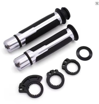 РУЛЬ МОТОЦИКЛА QUAD ROLGAZ РЕЗИНА + АЛЮМИНИЙ CNC + УТЯЖЕЛИТЕЛИ РУЛЯ