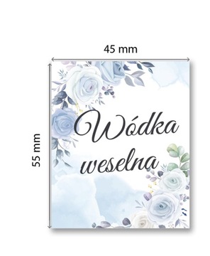 Мини-наклейки Wedding Vodka 100мл 65шт+3 БЕСПЛАТНО!