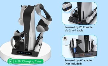 ЗАРЯДНАЯ СТАНЦИЯ ДЛЯ ОХЛАЖДАЮЩЕГО ВЕНТИЛЯТОРА PSVR2+DualSense+PS5