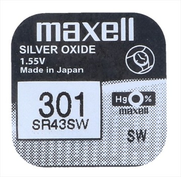 Bateria Maxell srebrowa SR43SW SR301